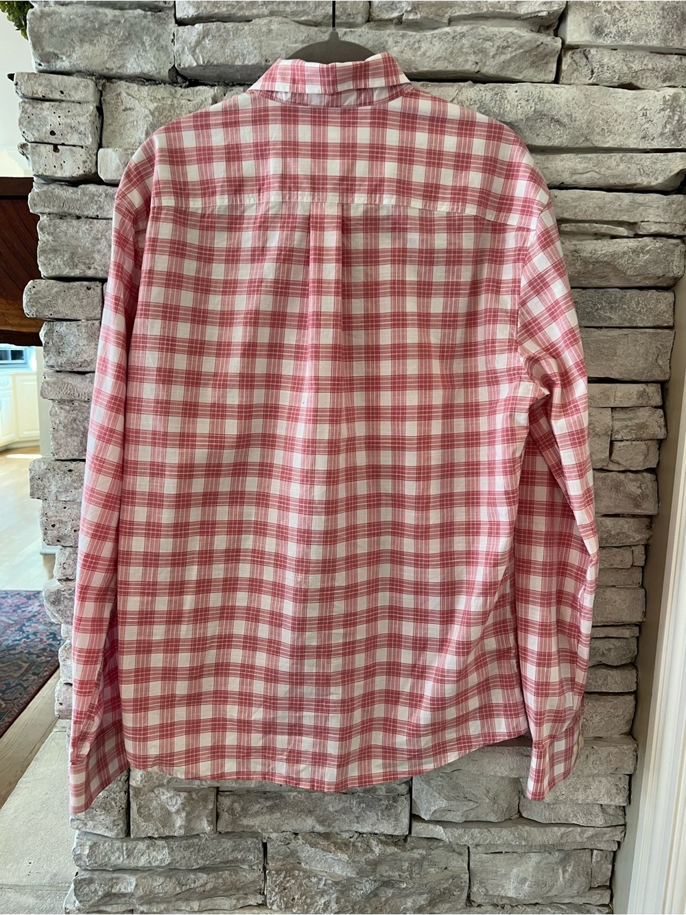 johnnie-O Pink and White Plaid Button-Down Shirt - Picture 5 of 7